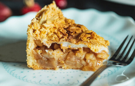 Plated Apple Pie