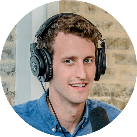 Man Wearing Headphones