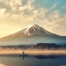 Snow Capped Volcano