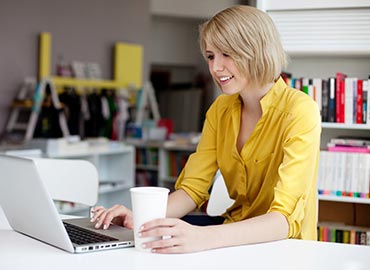 Lady On Laptop