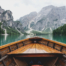 End Of A Boat Down A Lake