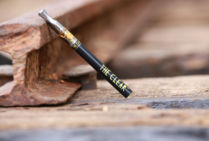 Vape Leaning against Metal Beam