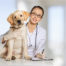 Female Vet with Dog